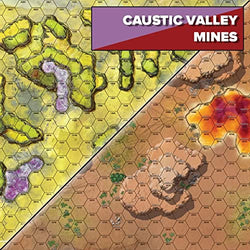 BattleTech Alien Worlds: Battle Mat - Caustic Valley/Mines (ONLINE ORDER ONLY)