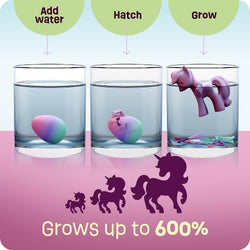 Dan&Darci Unicorn Hatching Surprise Eggs for Kids - 6 Pack - Grows 600% - Unicorn Toys for Girls & Boys by Surreal Brands (ONLINE ORDER ONLY)