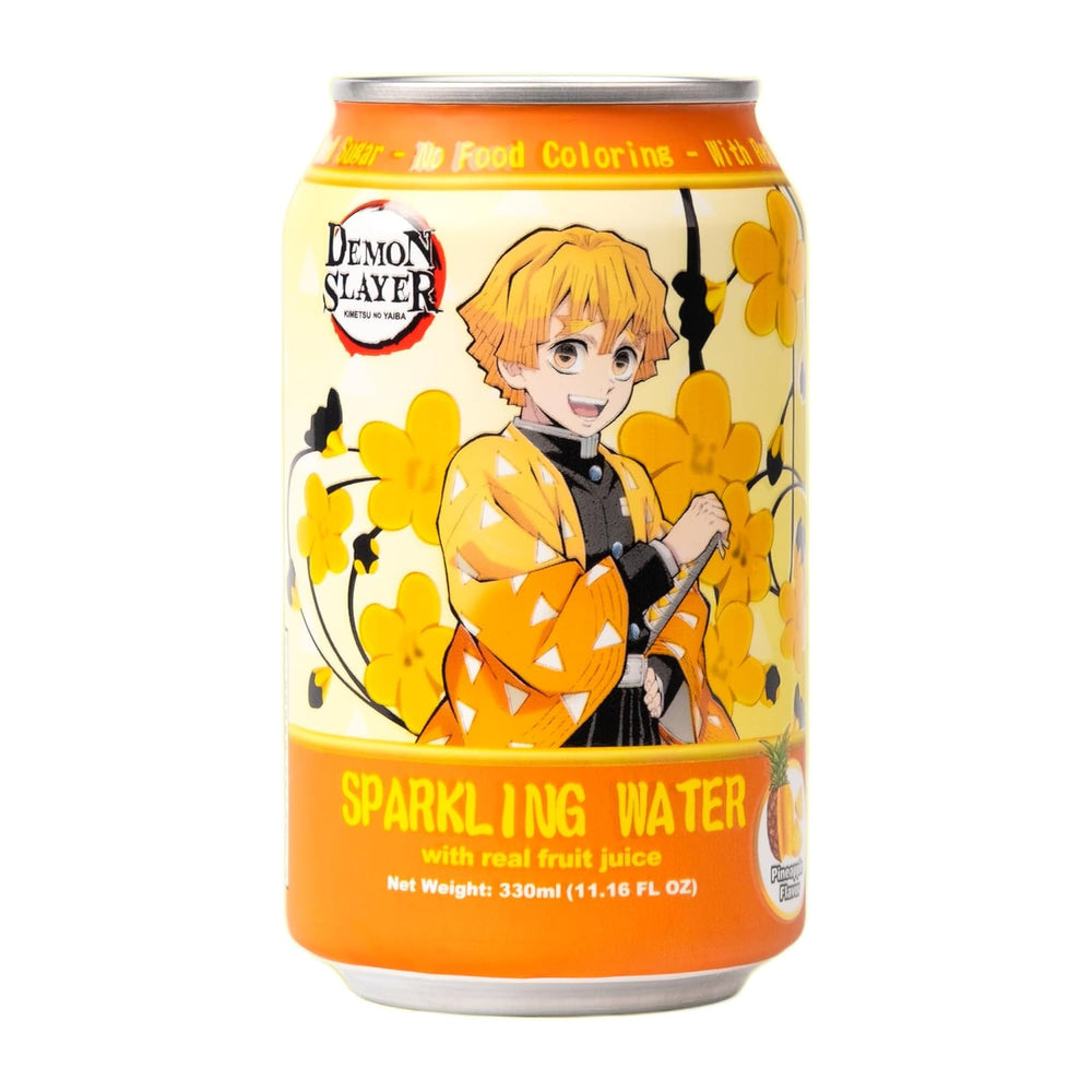 Demon Slayer Pineapple Sparkling Water – 11.16 fl oz (330 ml) Cans – Zenitsu Agatsuma Collectible Anime Drink (1 Can) (ONLINE ORDER ONLY)