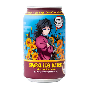 Demon Slayer Passion Fruit Sparkling Water – 11.16 fl oz (330 ml) Cans – Giyu Tomioka Collectible Anime Drink (1 Can) (ONLINE ORDER ONLY)