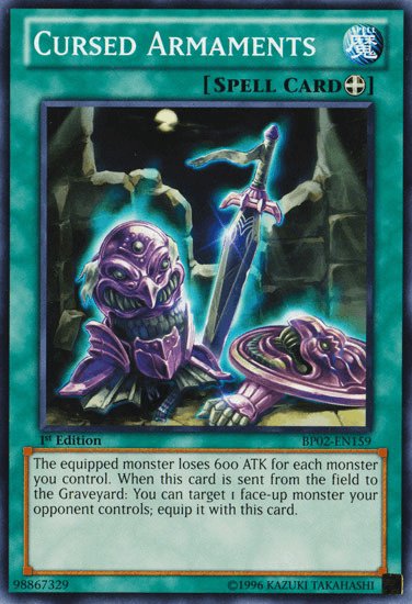 Cursed Armaments [BP02-EN159] Common (ONLINE ORDER ONLY)