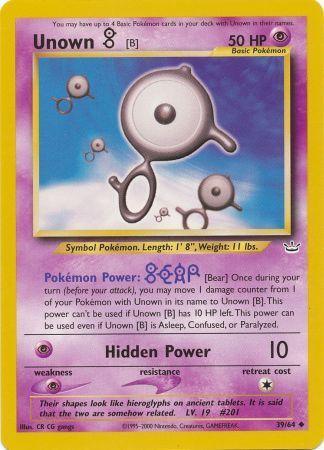Unown [B] (39/64) [Neo Revelation Unlimited] (Online Only)