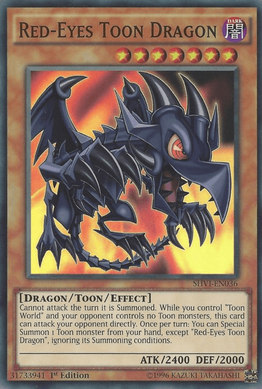 Red-Eyes Toon Dragon [SHVI-EN036] Super Rare (ONLINE ORDER ONLY)