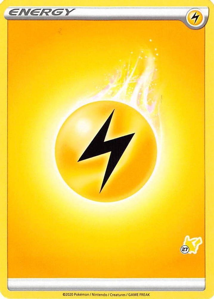 Lightning Energy (Pikachu Stamp #27) [Battle Academy 2022] (Online Only)