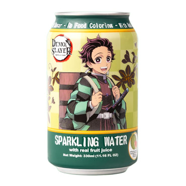 Demon Slayer Watermelon Sparkling Water – 11.16 fl oz (330 ml) Cans – Tanjiro Kamado Collectible Anime Drink (1 Can) (ONLINE ORDER ONLY)