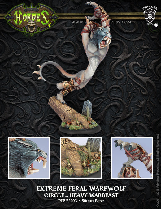 Hordes: Circle Orboros Extreme Feral Warpwolf (ONLINE ORDER ONLY)