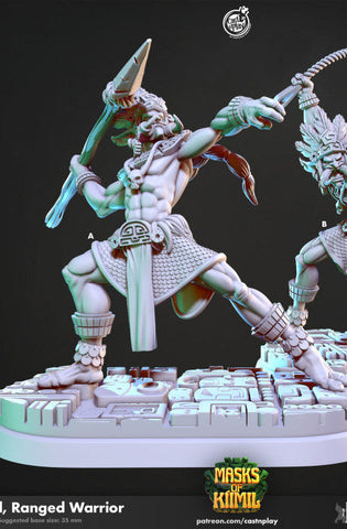 Izel, Ranged Warrior – Tribal Hunter Miniature (ONLINE ORDER ONLY)