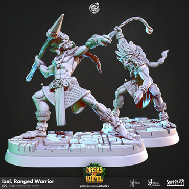 Izel, Ranged Warrior – Tribal Hunter Miniature (ONLINE ORDER ONLY)