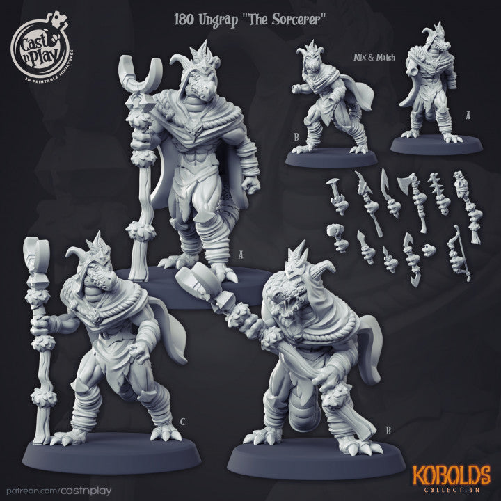 Ungrap the Sorcerer – Kobold Miniature (ONLINE ORDER ONLY)