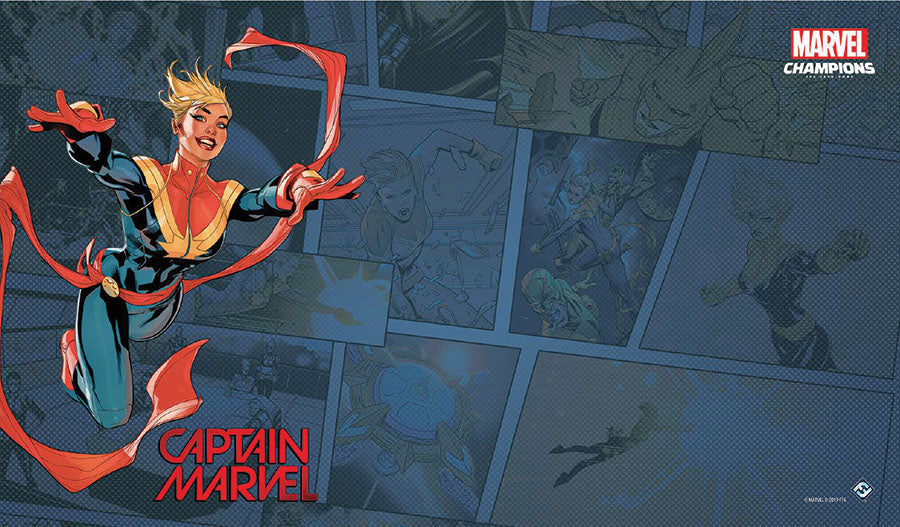 Marvel Champions LCG: Captain Marvel Game Mat (ONLINE ORDER ONLY)