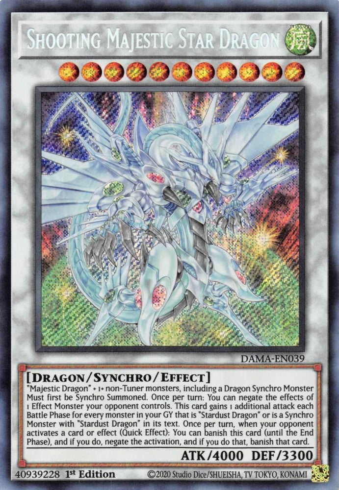Shooting Majestic Star Dragon [DAMA-EN039] Starlight Rare (ONLINE ORDER ONLY)