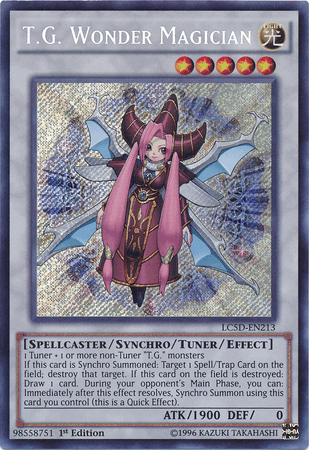 T.G. Wonder Magician [LC5D-EN213] Secret Rare (ONLINE ORDER ONLY)