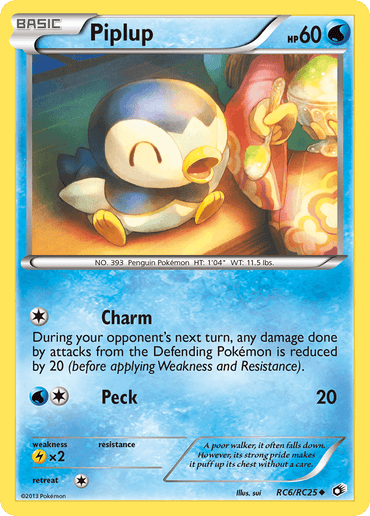Piplup (RC6/RC25) [Black & White: Legendary Treasures] (Online Only)