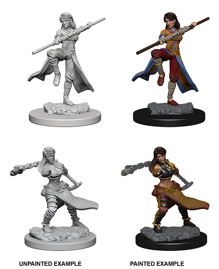 D&D: Nolzur's Marvelous Miniatures - Human Female Monk (ONLINE ORDER ONLY)