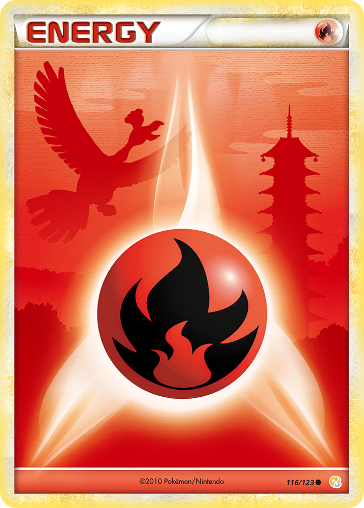 Fire Energy (116/123) [HeartGold & SoulSilver: Base Set] (Online Only)