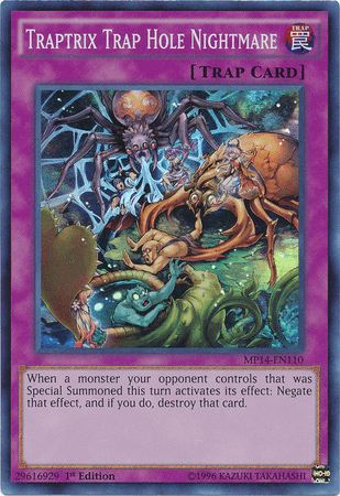 Traptrix Trap Hole Nightmare [MP14-EN110] Super Rare (ONLINE ORDER ONLY)