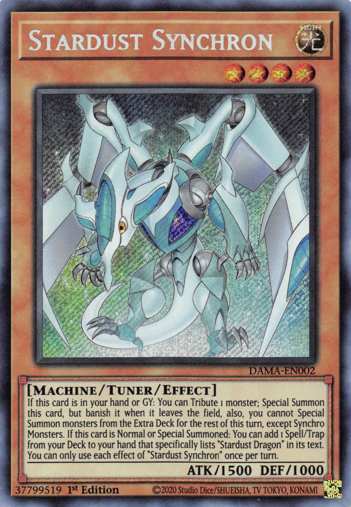 Stardust Synchron [DAMA-EN002] Secret Rare (ONLINE ORDER ONLY)
