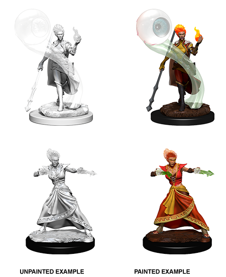 D&D: Nolzur's Marvelous Miniatures - Fire Genasi Female Wizard (ONLINE ORDER ONLY)