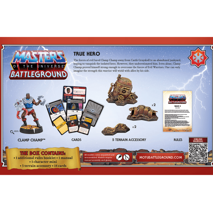 Masters of the Universe: Battleground - Wave 9 - Clamp Champ, Masters of the Universe Faction (ONLINE ORDER ONLY)