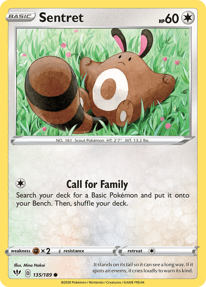Sentret (135/189) [Sword & Shield: Darkness Ablaze] (Online Only)