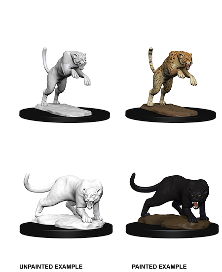 D&D: Nolzur's Marvelous Miniatures - Panther & Leopard (ONLINE ORDER ONLY)