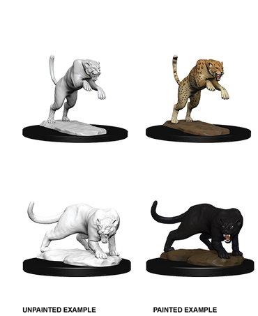 D&D: Nolzur's Marvelous Miniatures - Panther & Leopard (ONLINE ORDER ONLY)