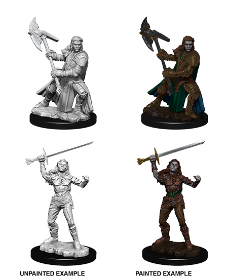 D&D: Nolzur's Marvelous Miniatures - Half-Orc Female Fighter (ONLINE ORDER ONLY)