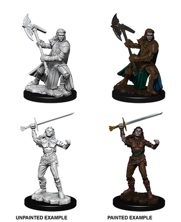 D&D: Nolzur's Marvelous Miniatures - Half-Orc Female Fighter (ONLINE ORDER ONLY)