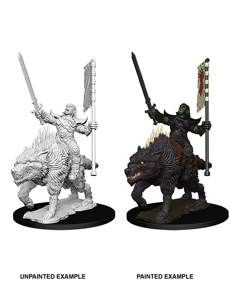 Pathfinder: Deep Cuts - Orc on Dire Wolf (ONLINE ORDER ONLY)