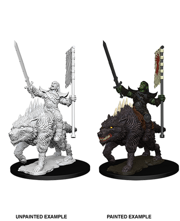 Pathfinder: Deep Cuts - Orc on Dire Wolf (ONLINE ORDER ONLY)