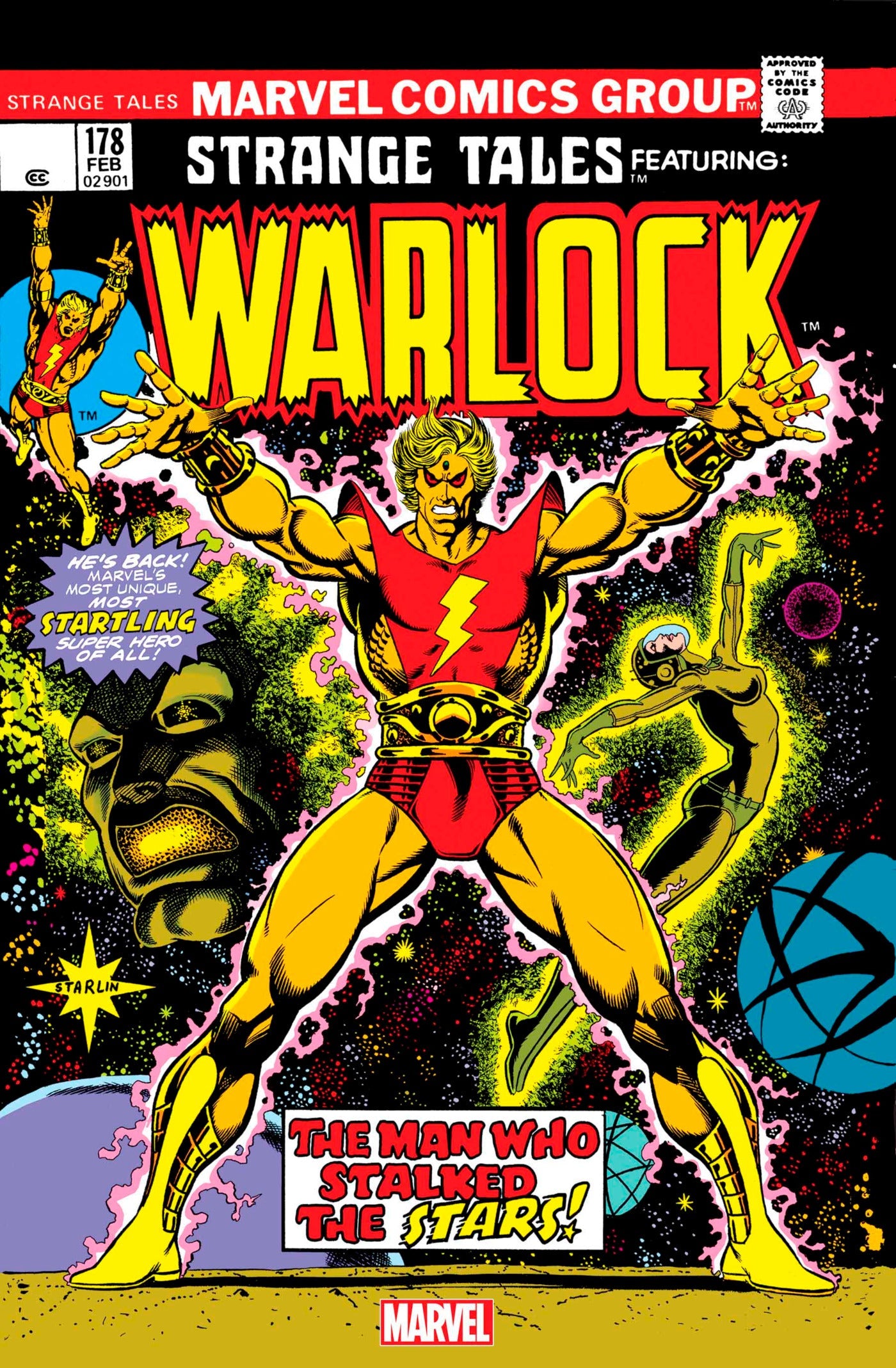 Adam Warlock Strange Tales 178 Facsimile Edition Jim Starlin (04/26/2023) Marvel (ONLINE ORDER ONLY)