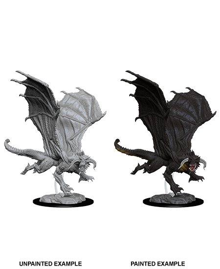 D&D: Nolzur's Marvelous Miniatures - Young Black Dragon (ONLINE ORDER ONLY)