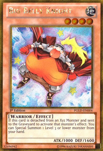 Big Belly Knight [PGLD-EN004] Gold Secret Rare (ONLINE ORDER ONLY)