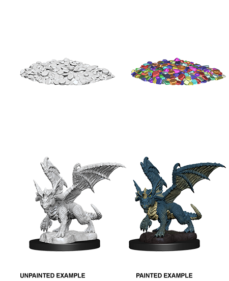 D&D: Nolzur's Marvelous Miniatures - Blue Dragon Wyrmling (ONLINE ORDER ONLY)