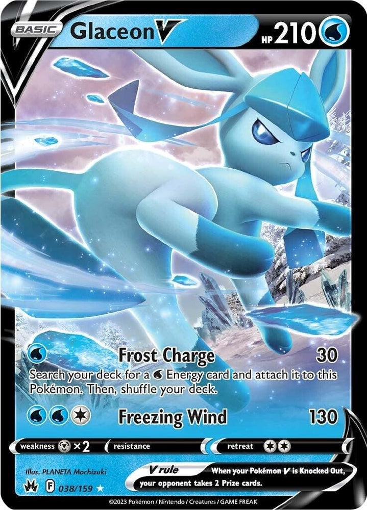 Glaceon V (038/159) [Sword & Shield: Crown Zenith] (Online Only)