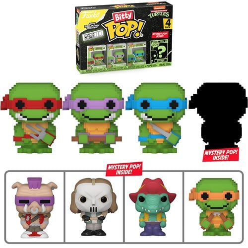 Funko Bitty Pop! Teenage Mutant Ninja Turtles Comics Mini-Figure 4-Pack - Select Set(s) (Online Order Only)