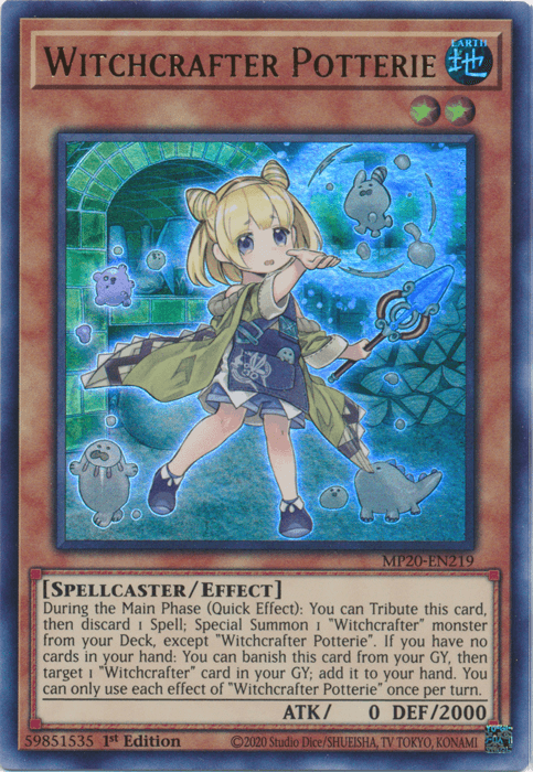 Witchcrafter Potterie [MP20-EN219] Ultra Rare (ONLINE ORDER ONLY)