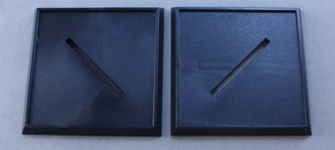 Bones Bases: 40mm Square Plastic Base (10) (ONLINE ORDER ONLY)
