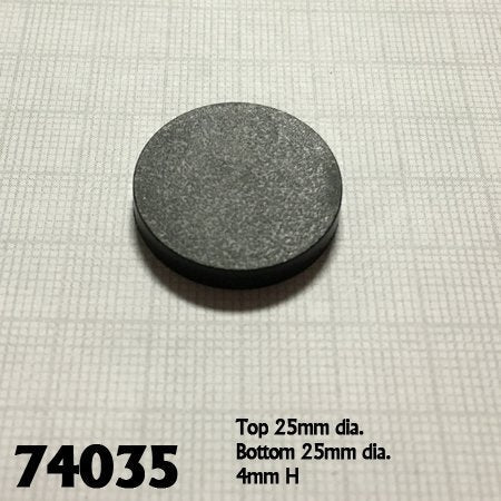 Bones Bases: 1" Round Plastic RPG Base (20) (ONLINE ORDER ONLY)