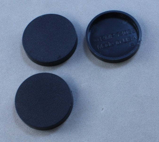 Bones Bases: 1" Round Plastic RPG Base (20) (ONLINE ORDER ONLY)