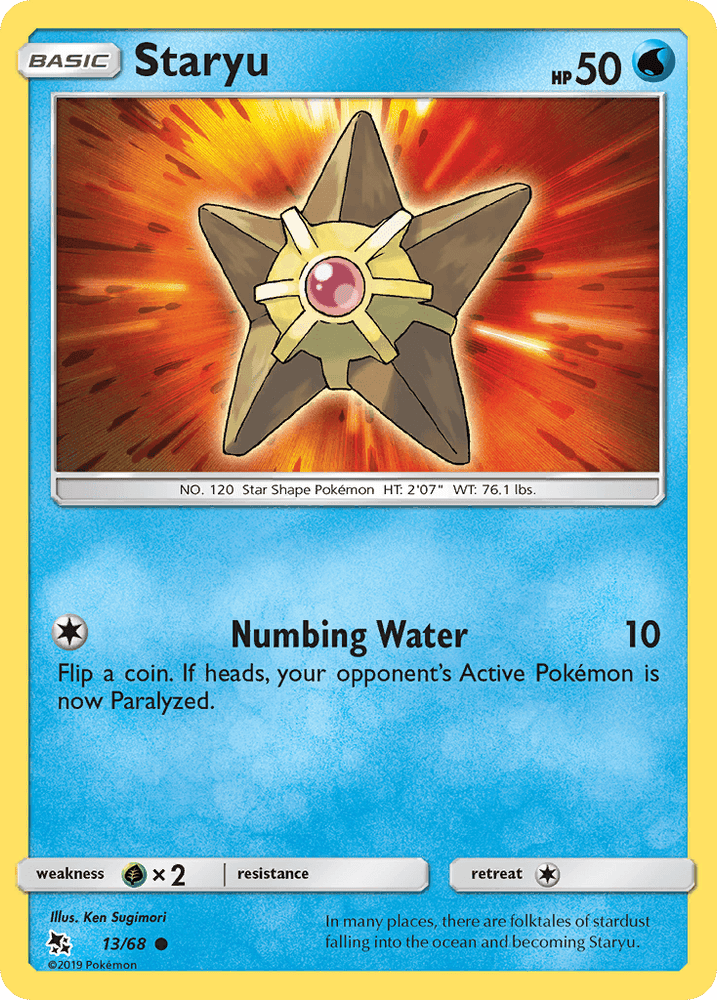 Staryu (13/68) [Sun & Moon: Hidden Fates] (Online Only)