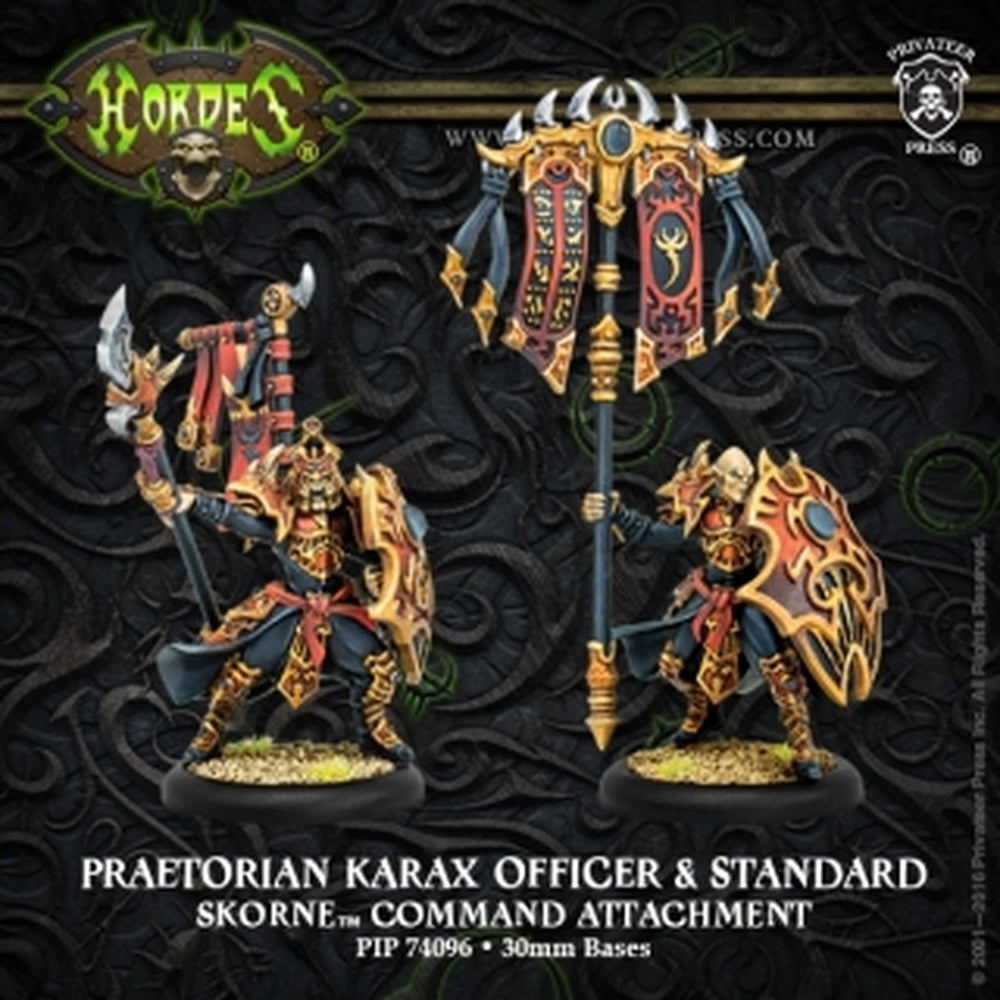 Hordes: Skorne Praetorian Karax Commander & Standard (ONLINE ORDER ONLY)