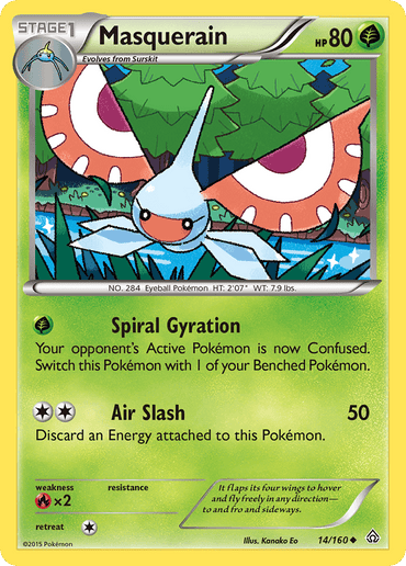 Masquerain (14/160) [XY: Primal Clash] (Online Only)
