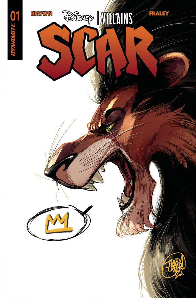 Disney Villains Scar #1 A Jahnoy Lindsay Lion King (04/05/2023) Dynamite (ONLINE ORDER ONLY)