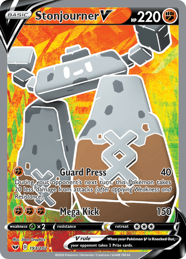 Stonjourner V (193/202) [Sword & Shield: Base Set] (Online Only)