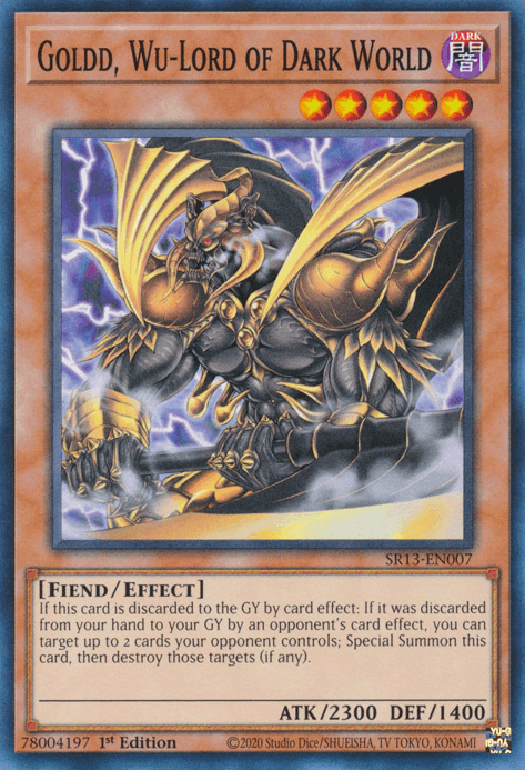 Goldd, Wu-Lord of Dark World [SR13-EN007] Common (ONLINE ORDER ONLY)