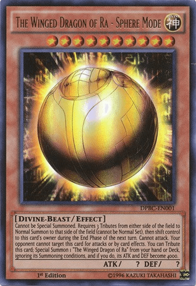 The Winged Dragon of Ra - Sphere Mode [DPBC-EN001] Ultra Rare (ONLINE ORDER ONLY)