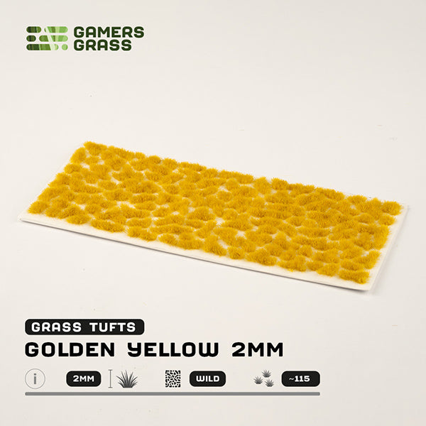 Gamers Grass Tufts: Golden Yellow 2mm- Wild (ONLINE ORDER ONLY)