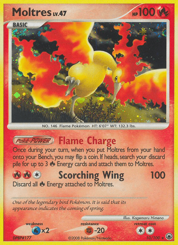 Moltres (10/100) [Diamond & Pearl: Majestic Dawn] (Online Only)