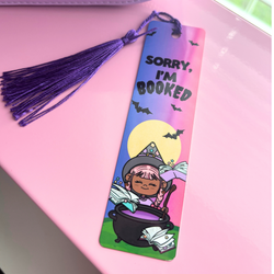Sorry, I'm Booked| Witches Vibes| Metal Bookmark (ONLINE ORDER ONLY)
